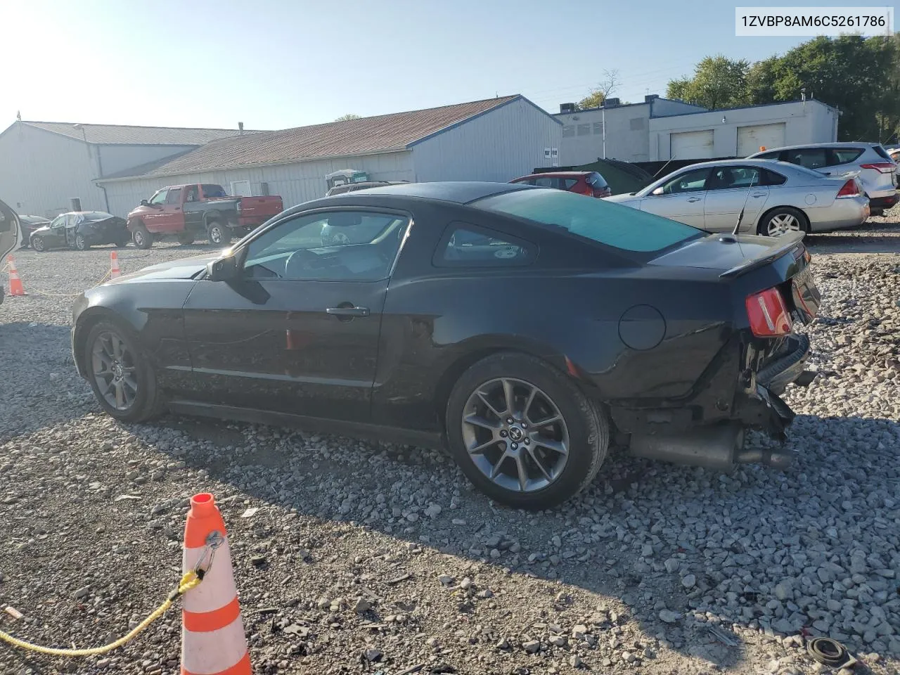 2012 Ford Mustang VIN: 1ZVBP8AM6C5261786 Lot: 71168554