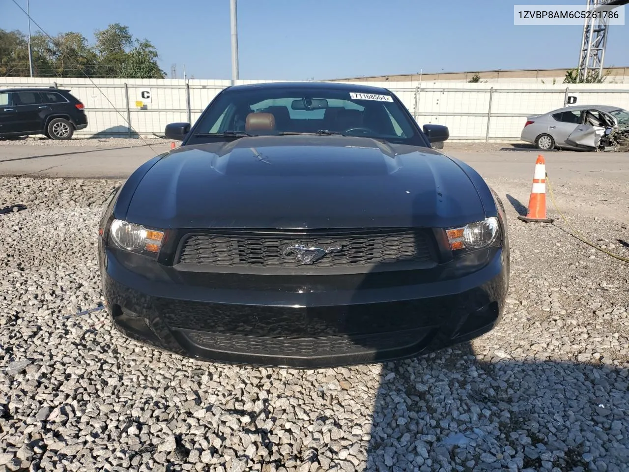 2012 Ford Mustang VIN: 1ZVBP8AM6C5261786 Lot: 71168554