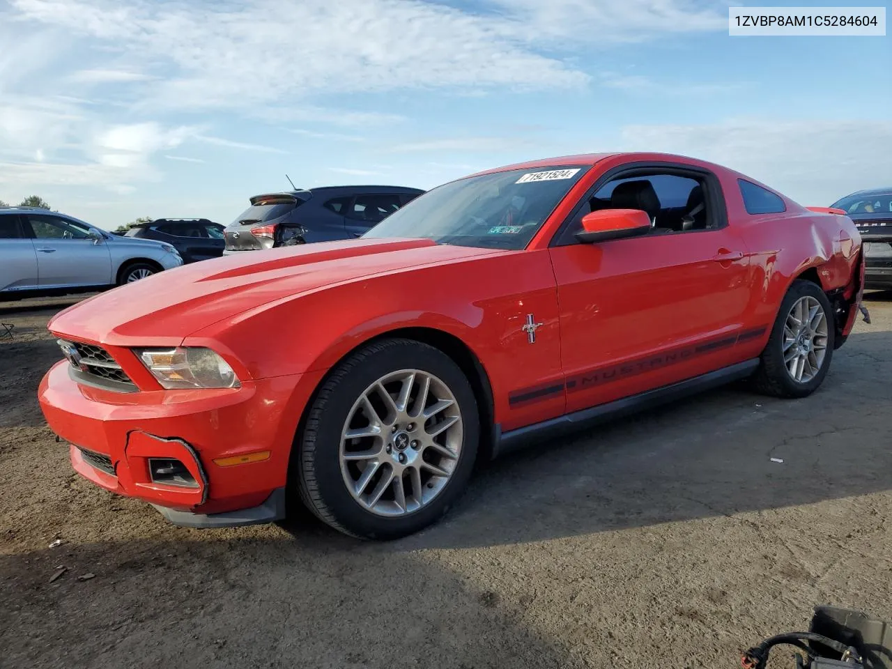 2012 Ford Mustang VIN: 1ZVBP8AM1C5284604 Lot: 71921524