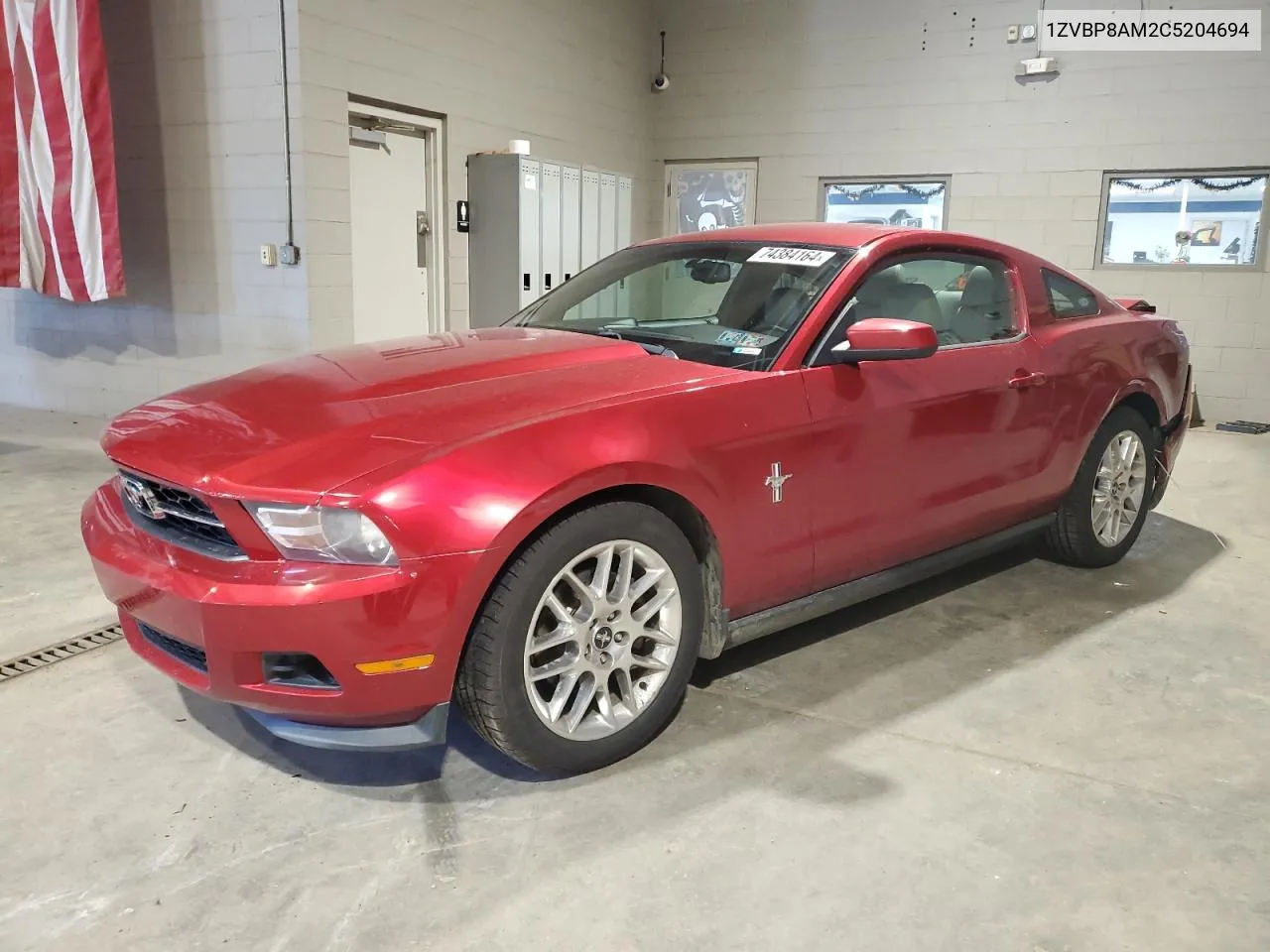 2012 Ford Mustang VIN: 1ZVBP8AM2C5204694 Lot: 74384164