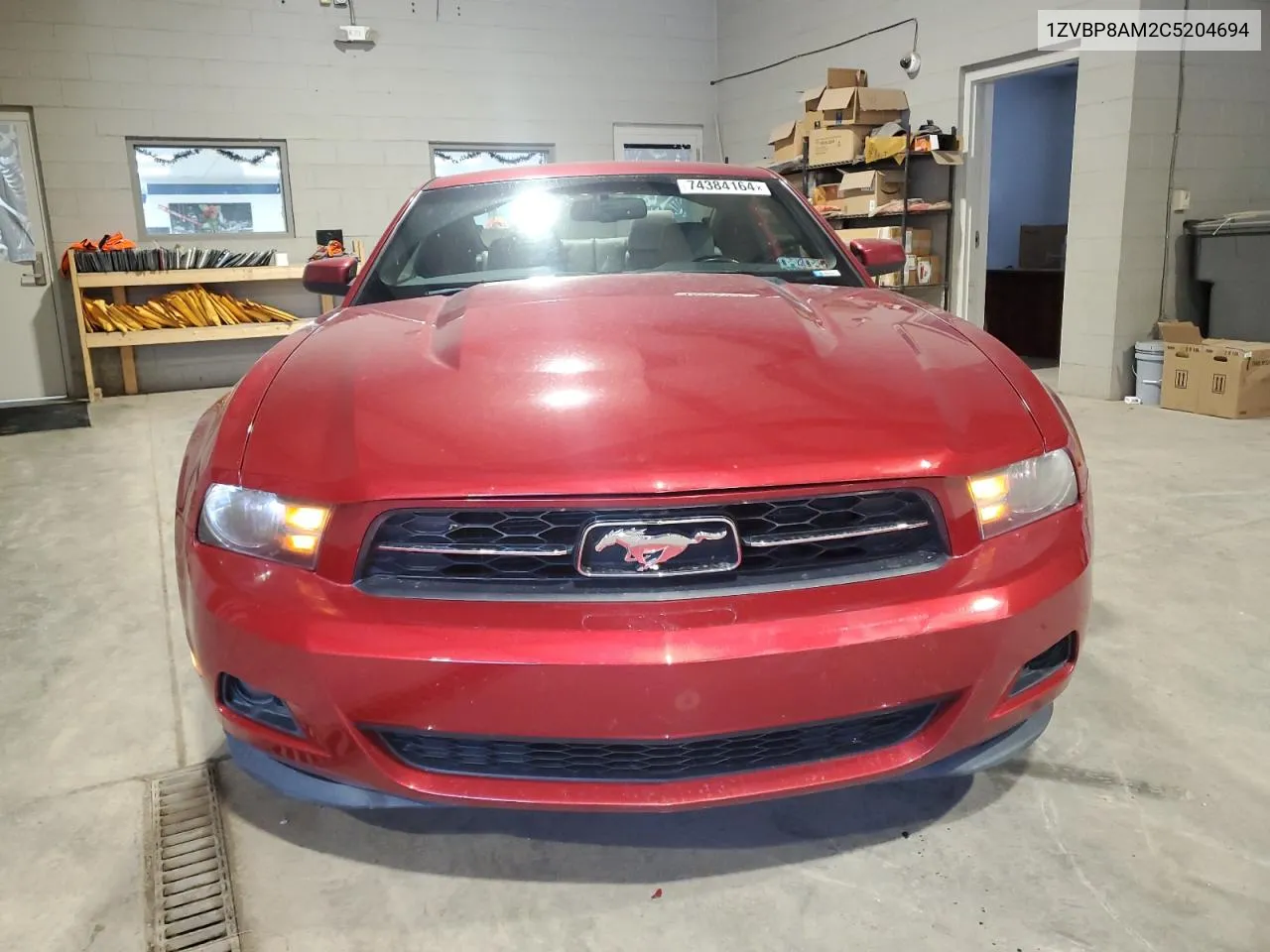 2012 Ford Mustang VIN: 1ZVBP8AM2C5204694 Lot: 74384164