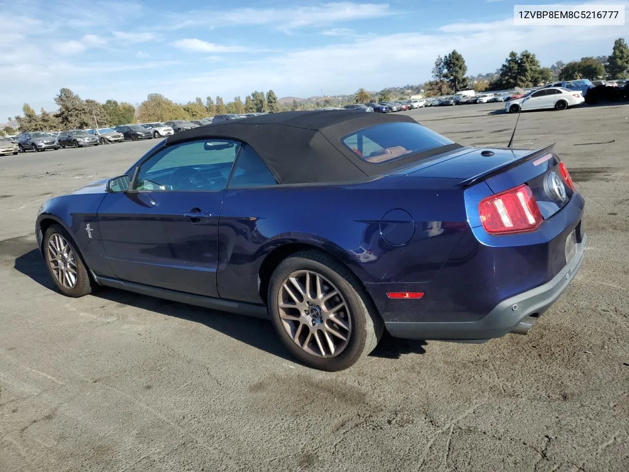 2012 Ford Mustang VIN: 1ZVBP8EM8C5216777 Lot: 74581404