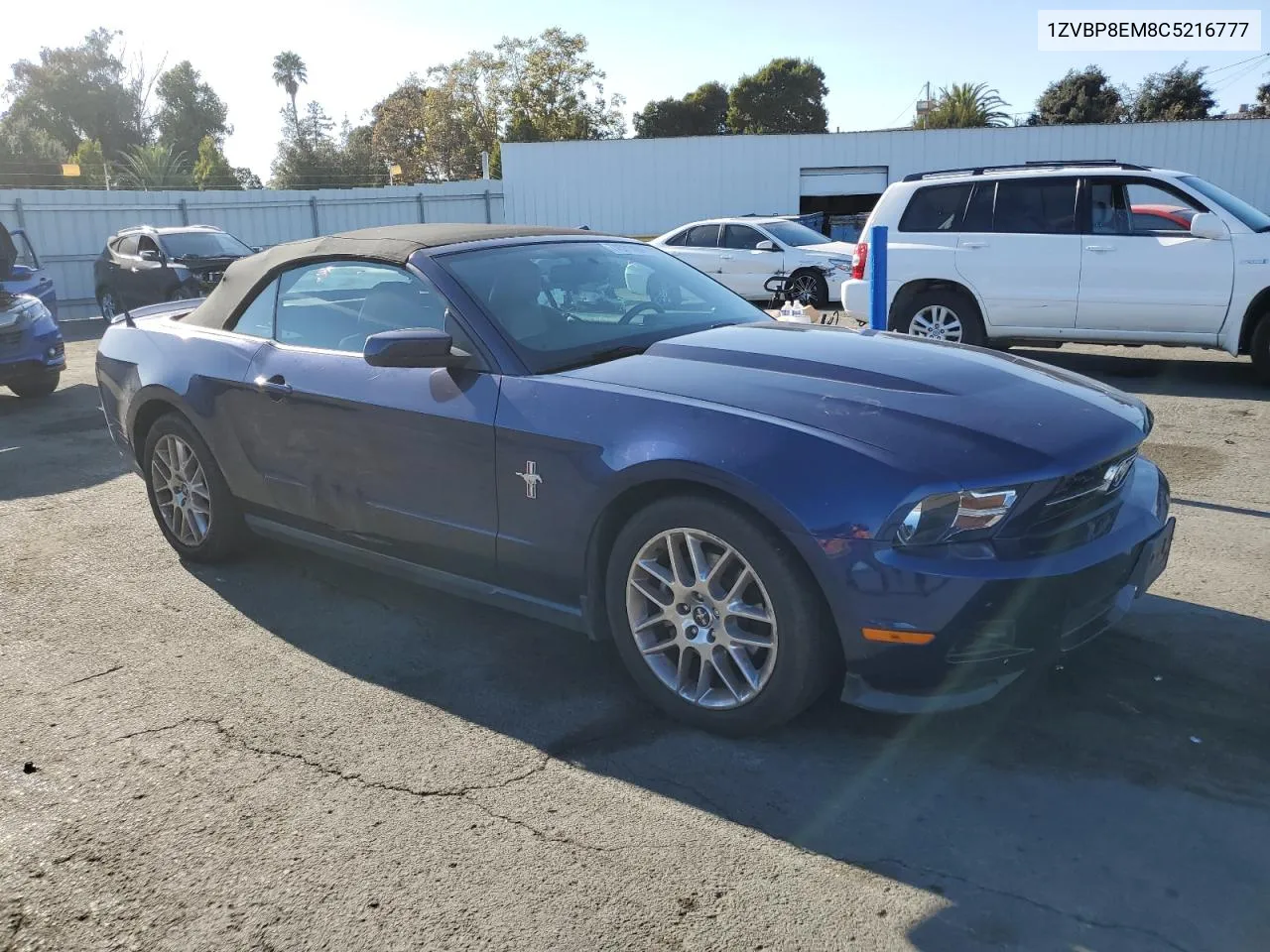 2012 Ford Mustang VIN: 1ZVBP8EM8C5216777 Lot: 74581404