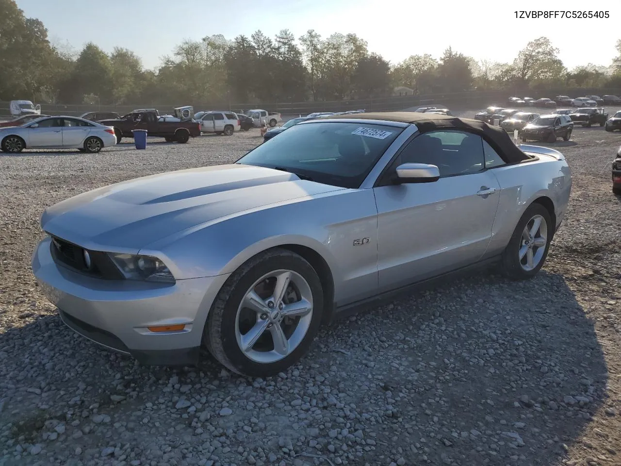 2012 Ford Mustang Gt VIN: 1ZVBP8FF7C5265405 Lot: 74672574