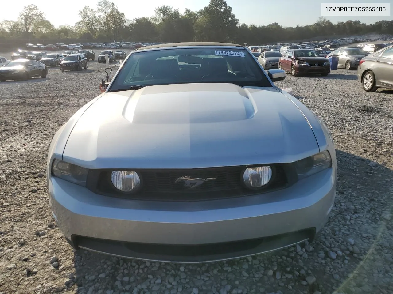 2012 Ford Mustang Gt VIN: 1ZVBP8FF7C5265405 Lot: 74672574