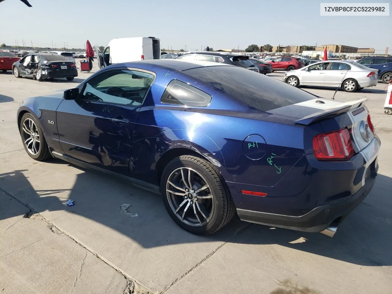 2012 Ford Mustang Gt VIN: 1ZVBP8CF2C5229982 Lot: 74675034