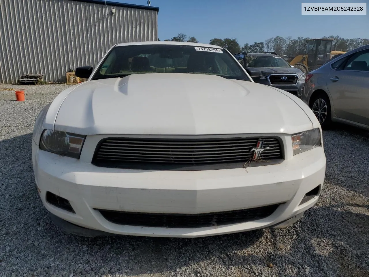 2012 Ford Mustang VIN: 1ZVBP8AM2C5242328 Lot: 74738384