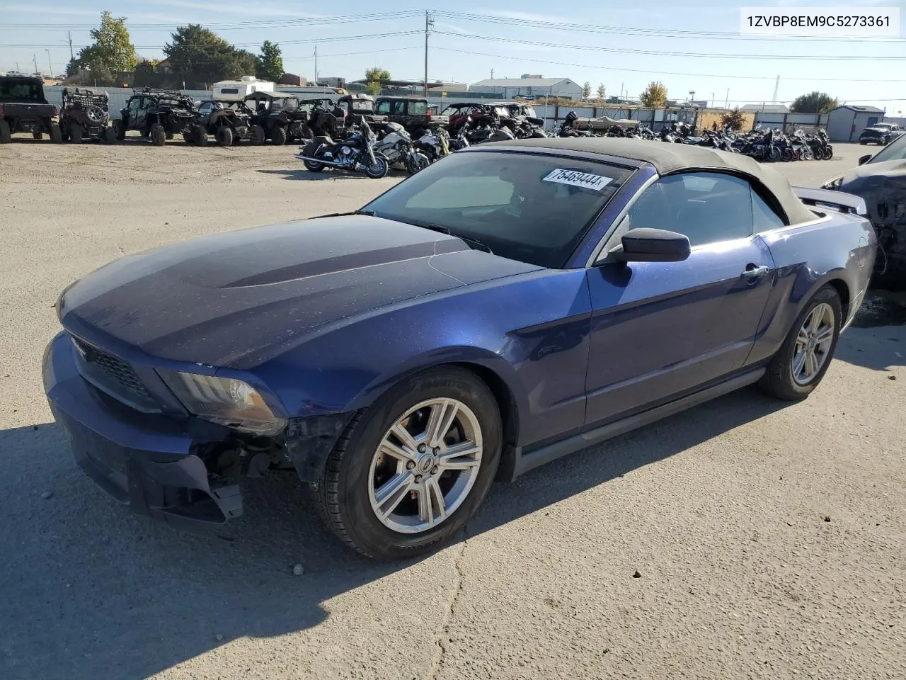 2012 Ford Mustang VIN: 1ZVBP8EM9C5273361 Lot: 75469444