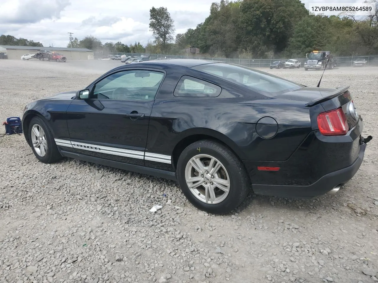 2012 Ford Mustang VIN: 1ZVBP8AM8C5264589 Lot: 76253244