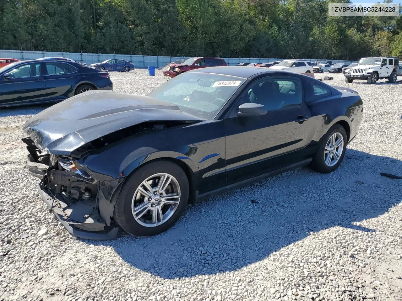 2012 Ford Mustang VIN: 1ZVBP8AM8C5244228 Lot: 76332974