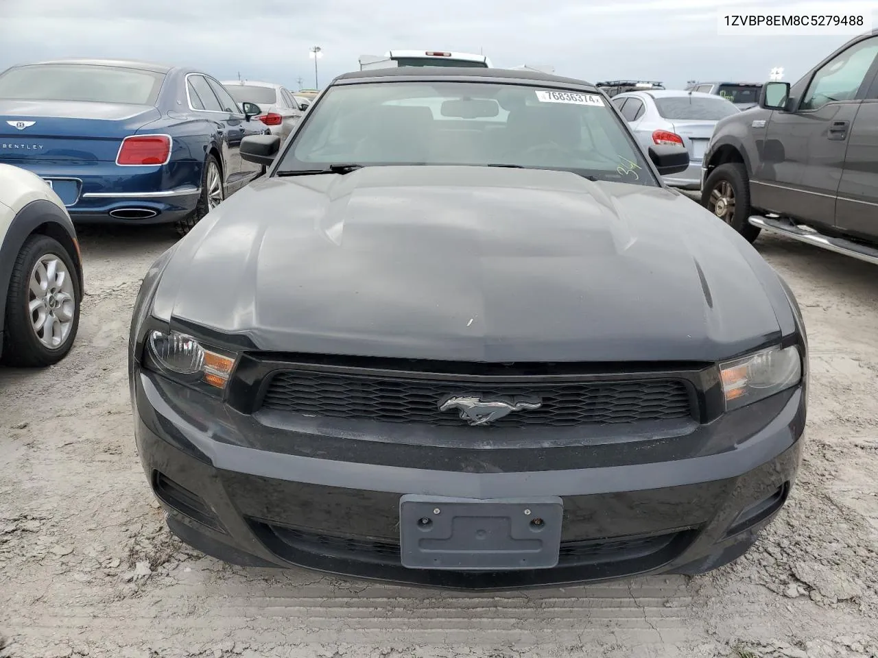 2012 Ford Mustang VIN: 1ZVBP8EM8C5279488 Lot: 76836374