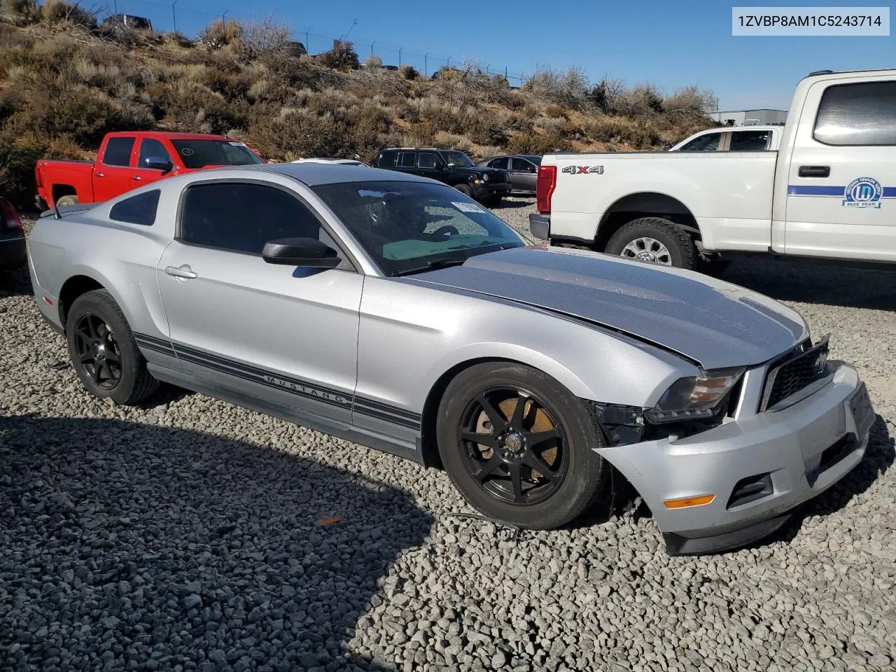 2012 Ford Mustang VIN: 1ZVBP8AM1C5243714 Lot: 77191804