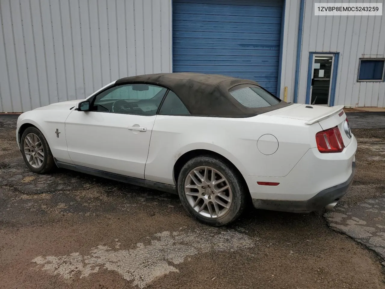 2012 Ford Mustang VIN: 1ZVBP8EM0C5243259 Lot: 77213164