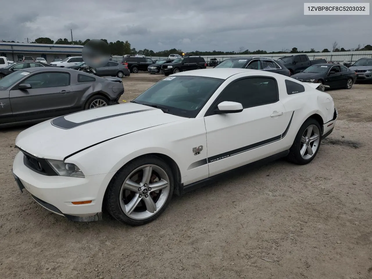 2012 Ford Mustang Gt VIN: 1ZVBP8CF8C5203032 Lot: 79221544