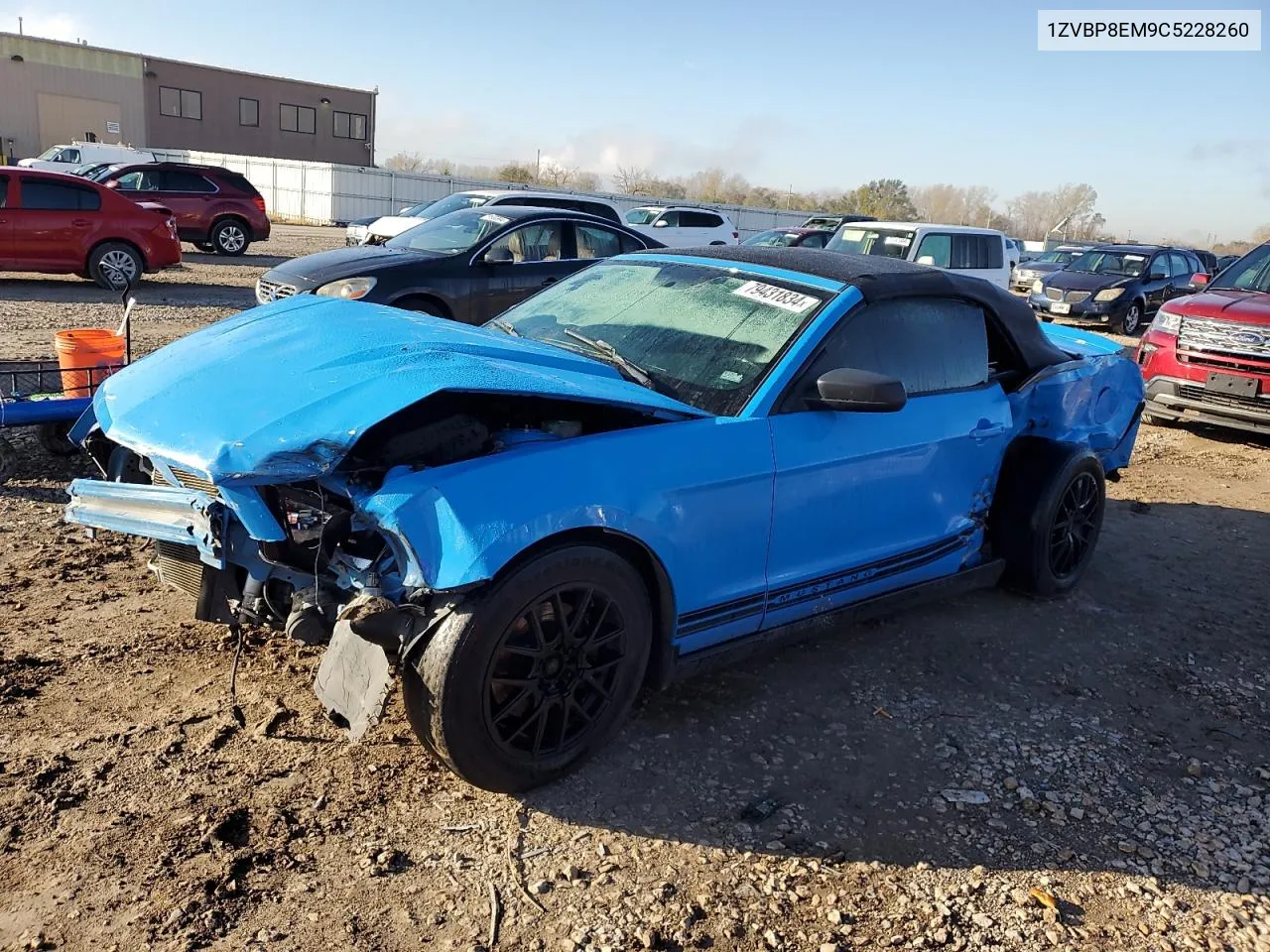 2012 Ford Mustang VIN: 1ZVBP8EM9C5228260 Lot: 79431834