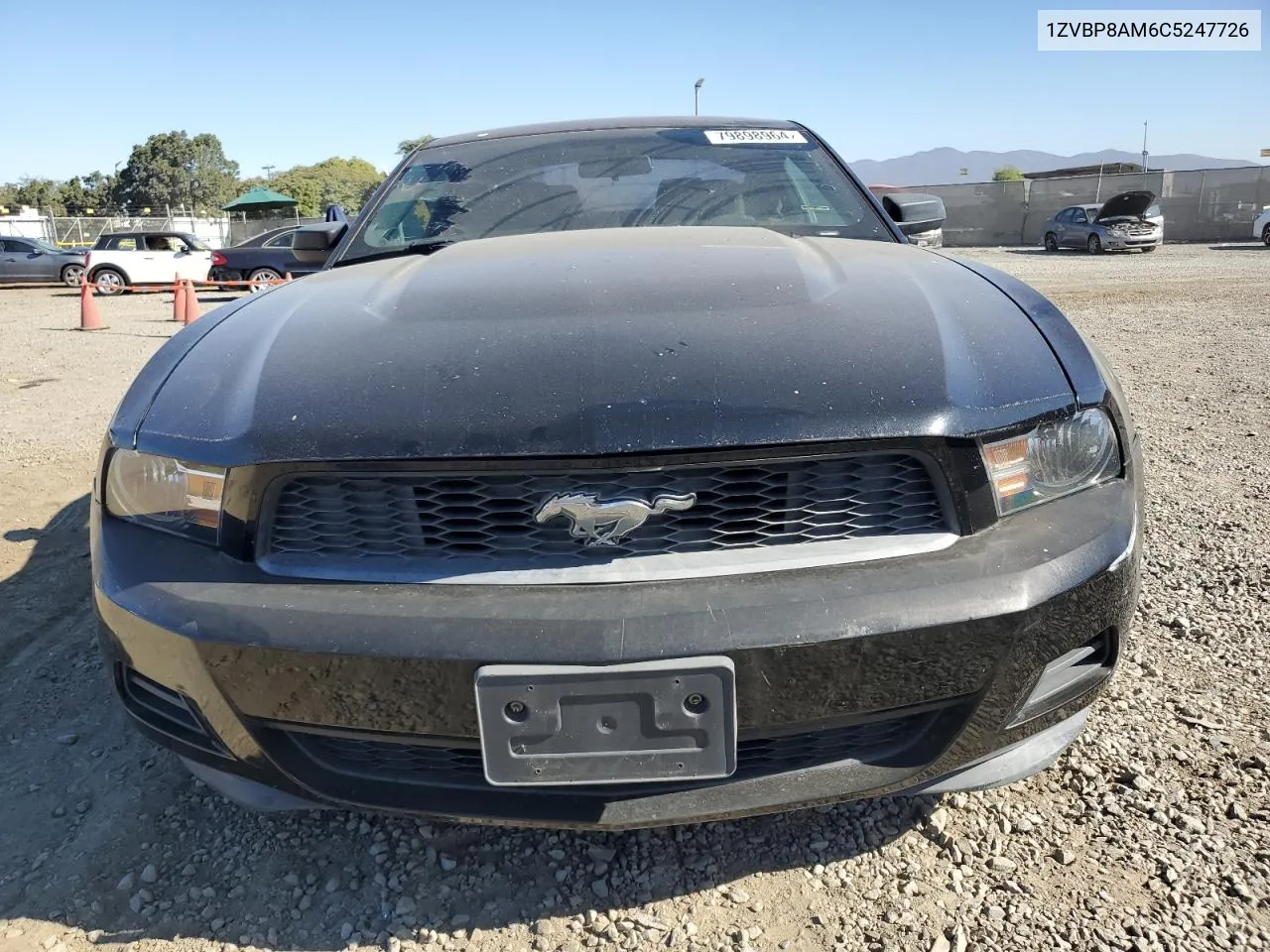 2012 Ford Mustang VIN: 1ZVBP8AM6C5247726 Lot: 79898964