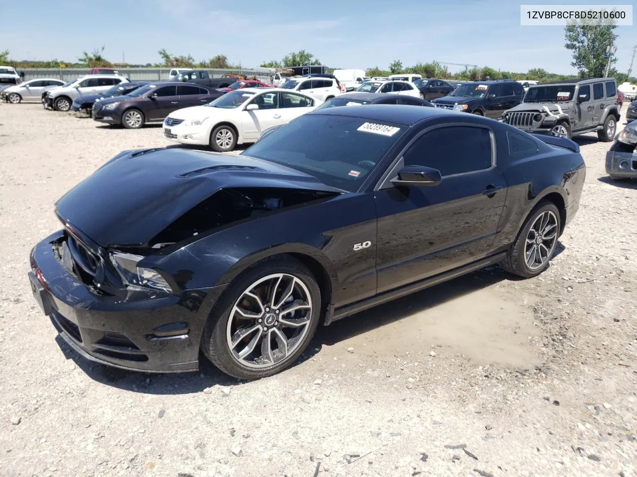 2013 Ford Mustang Gt VIN: 1ZVBP8CF8D5210600 Lot: 58289164