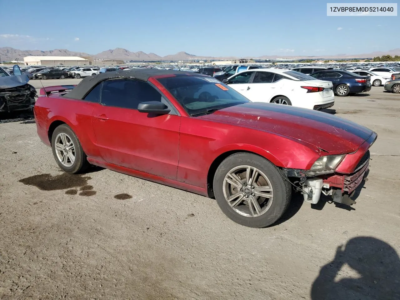 2013 Ford Mustang VIN: 1ZVBP8EM0D5214040 Lot: 69852904