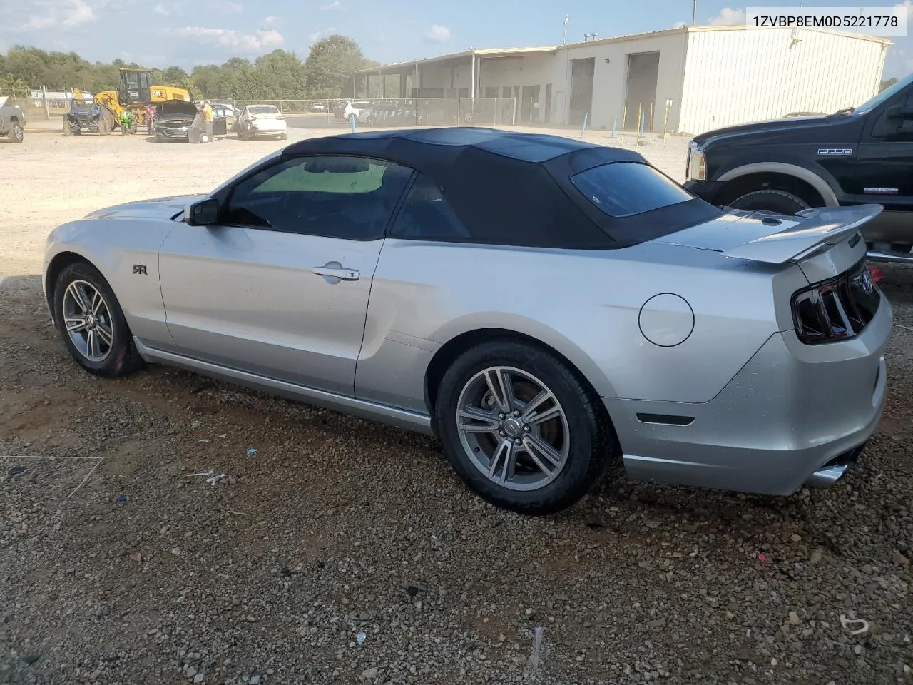 2013 Ford Mustang VIN: 1ZVBP8EM0D5221778 Lot: 71664954