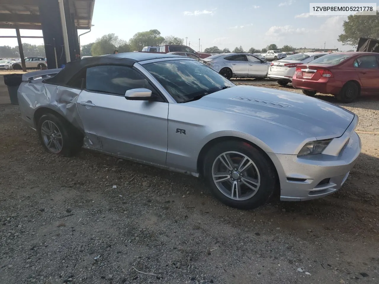 2013 Ford Mustang VIN: 1ZVBP8EM0D5221778 Lot: 71664954