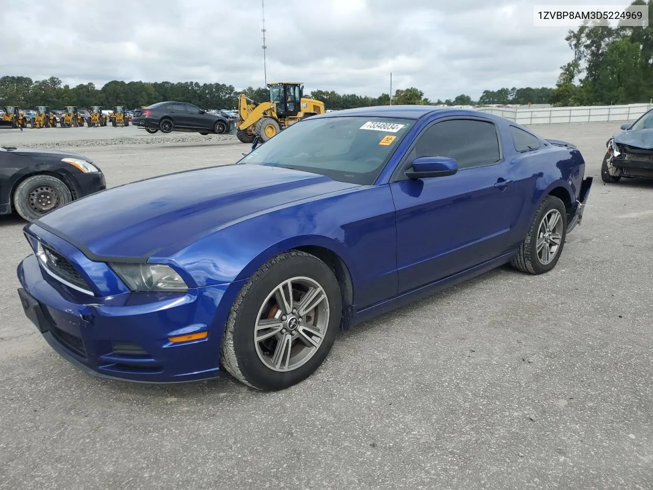 2013 Ford Mustang VIN: 1ZVBP8AM3D5224969 Lot: 73348034