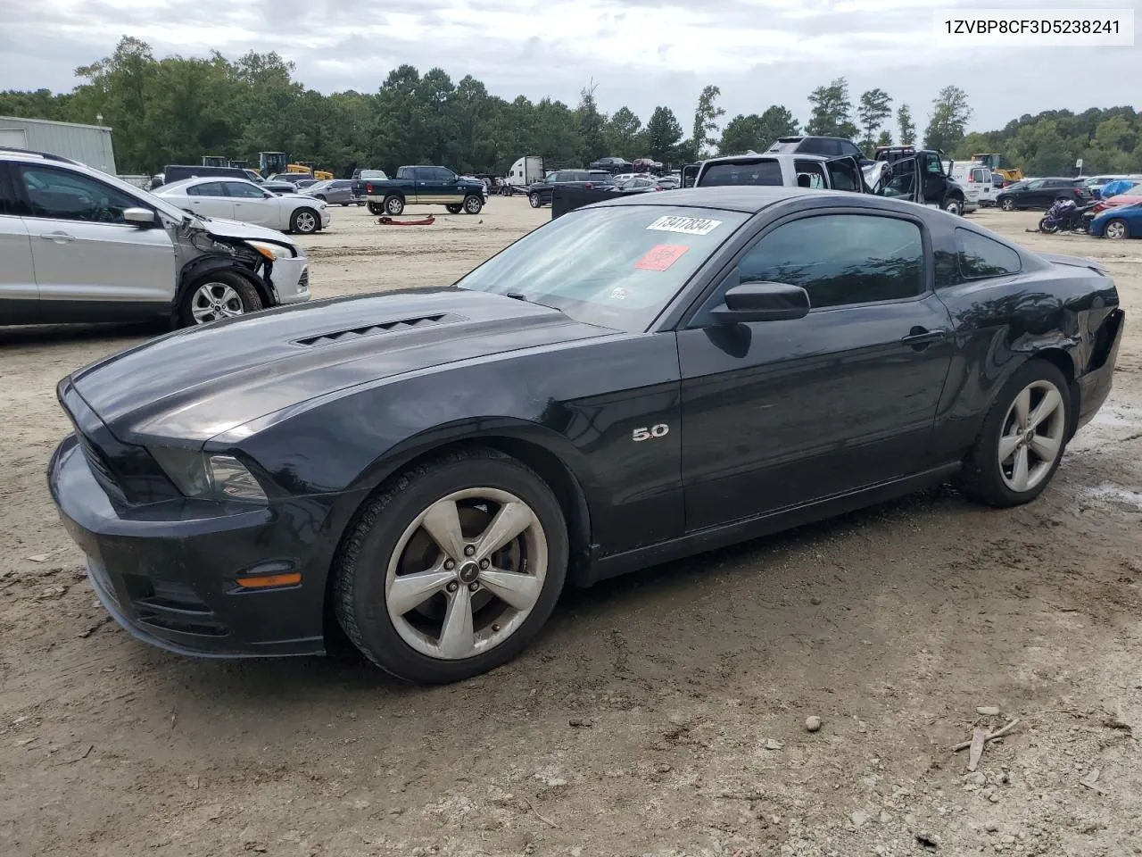 2013 Ford Mustang Gt VIN: 1ZVBP8CF3D5238241 Lot: 73417834