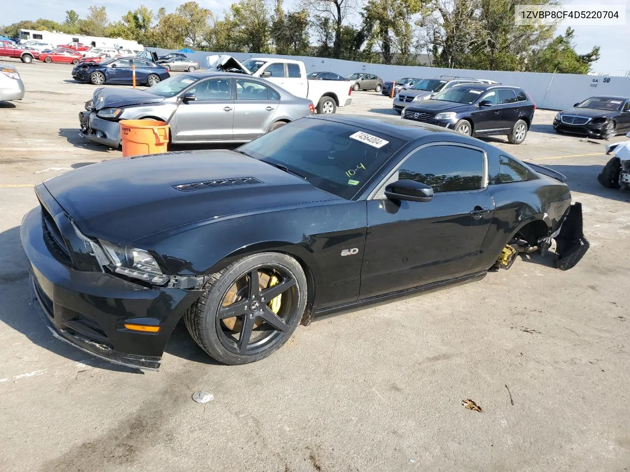 2013 Ford Mustang Gt VIN: 1ZVBP8CF4D5220704 Lot: 74564004