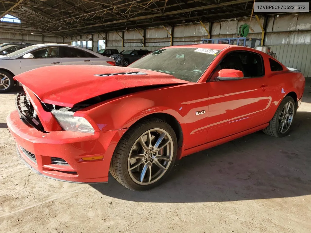 2013 Ford Mustang Gt VIN: 1ZVBP8CF7D5221572 Lot: 77015824