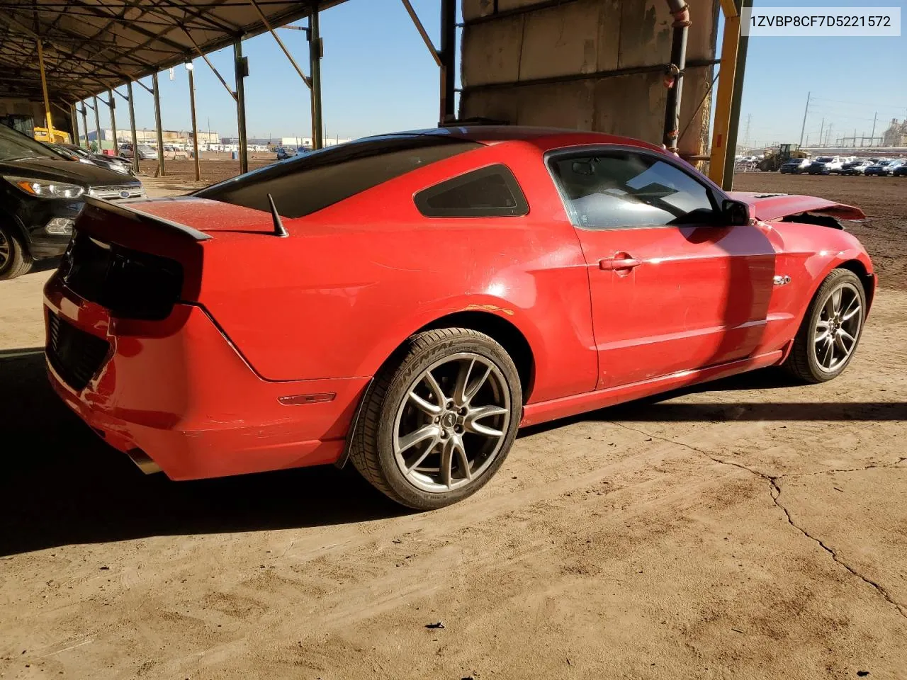 2013 Ford Mustang Gt VIN: 1ZVBP8CF7D5221572 Lot: 77015824