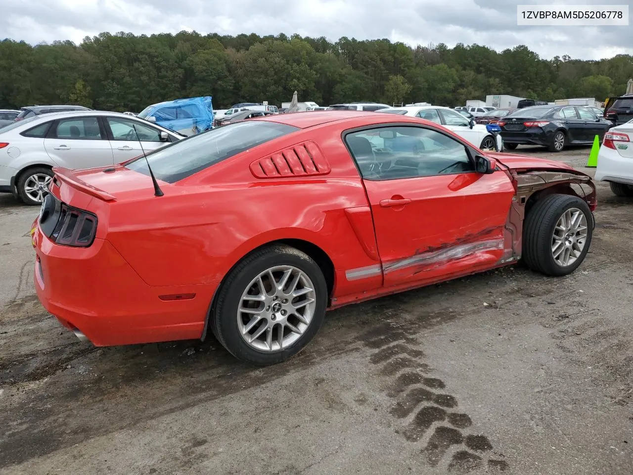 2013 Ford Mustang VIN: 1ZVBP8AM5D5206778 Lot: 78021304