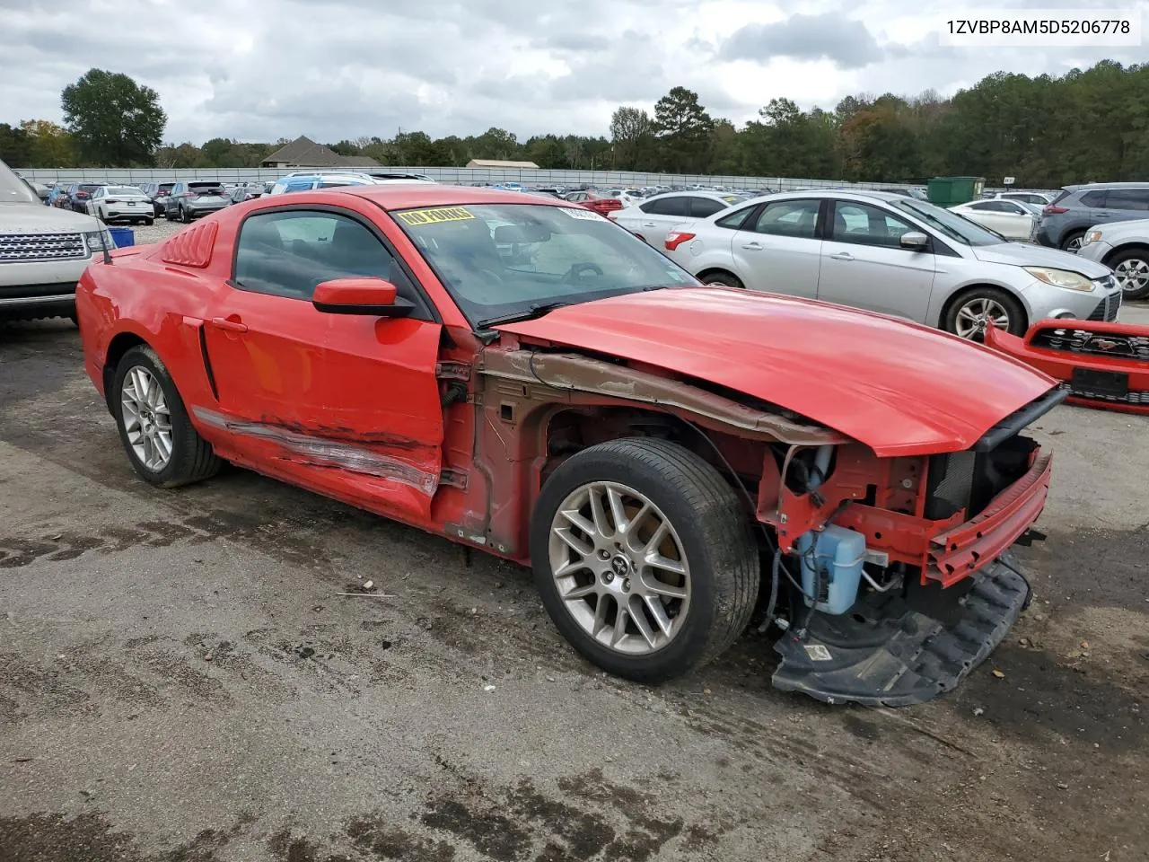 2013 Ford Mustang VIN: 1ZVBP8AM5D5206778 Lot: 78021304