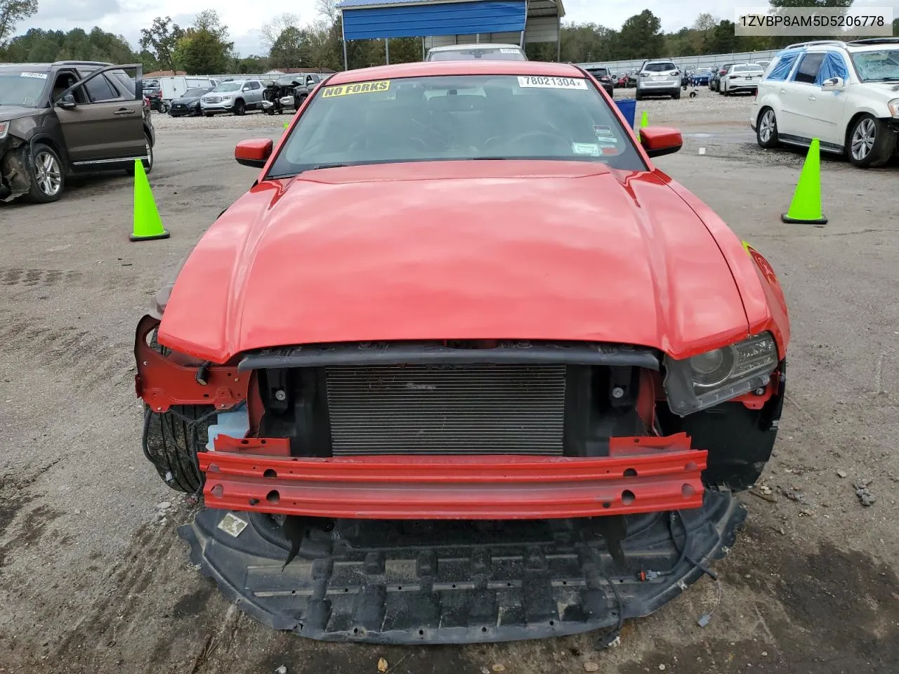 2013 Ford Mustang VIN: 1ZVBP8AM5D5206778 Lot: 78021304