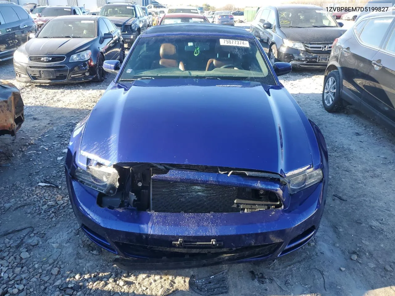 2013 Ford Mustang VIN: 1ZVBP8EM7D5199827 Lot: 79877374