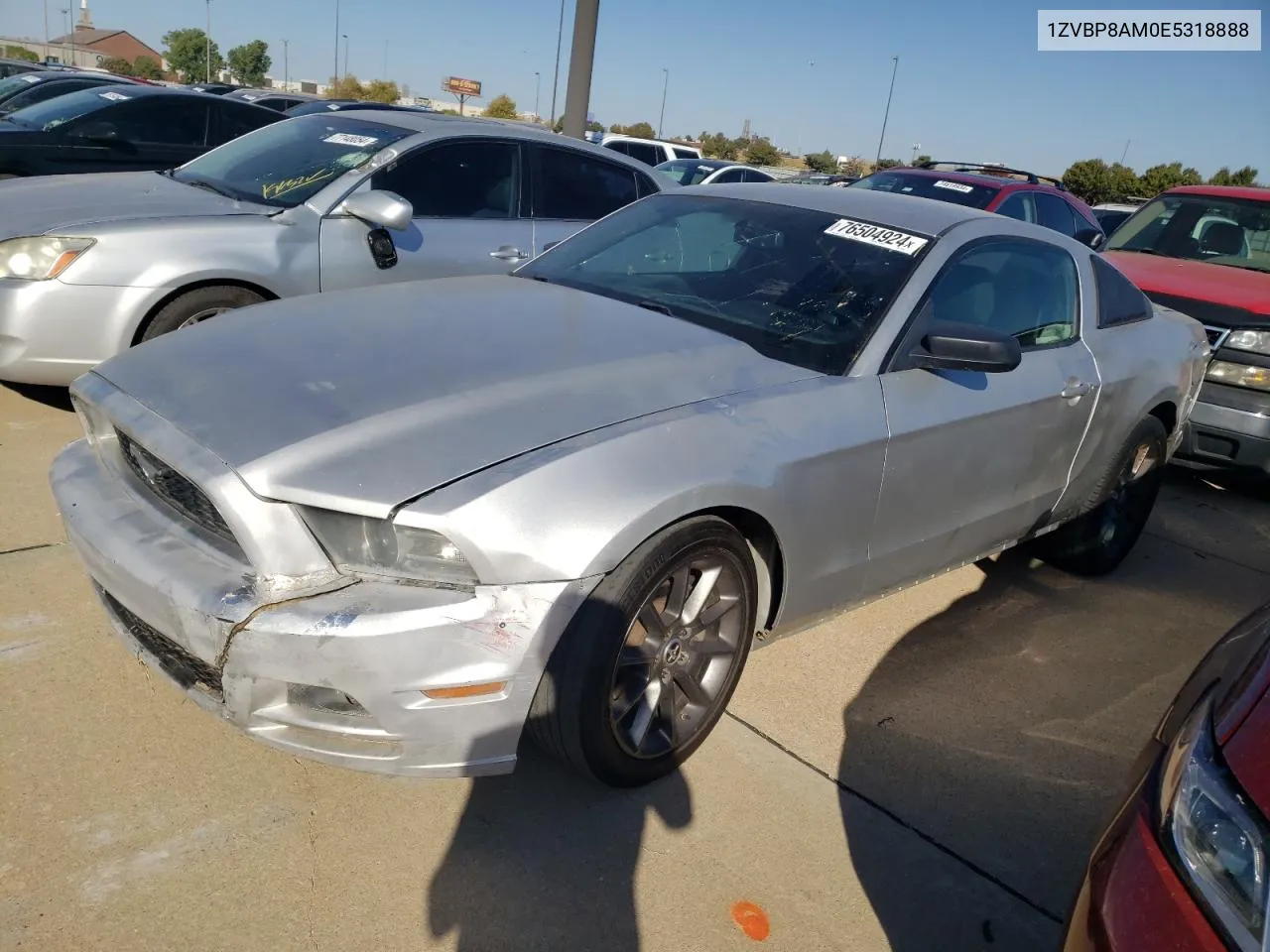 2014 Ford Mustang VIN: 1ZVBP8AM0E5318888 Lot: 76504924