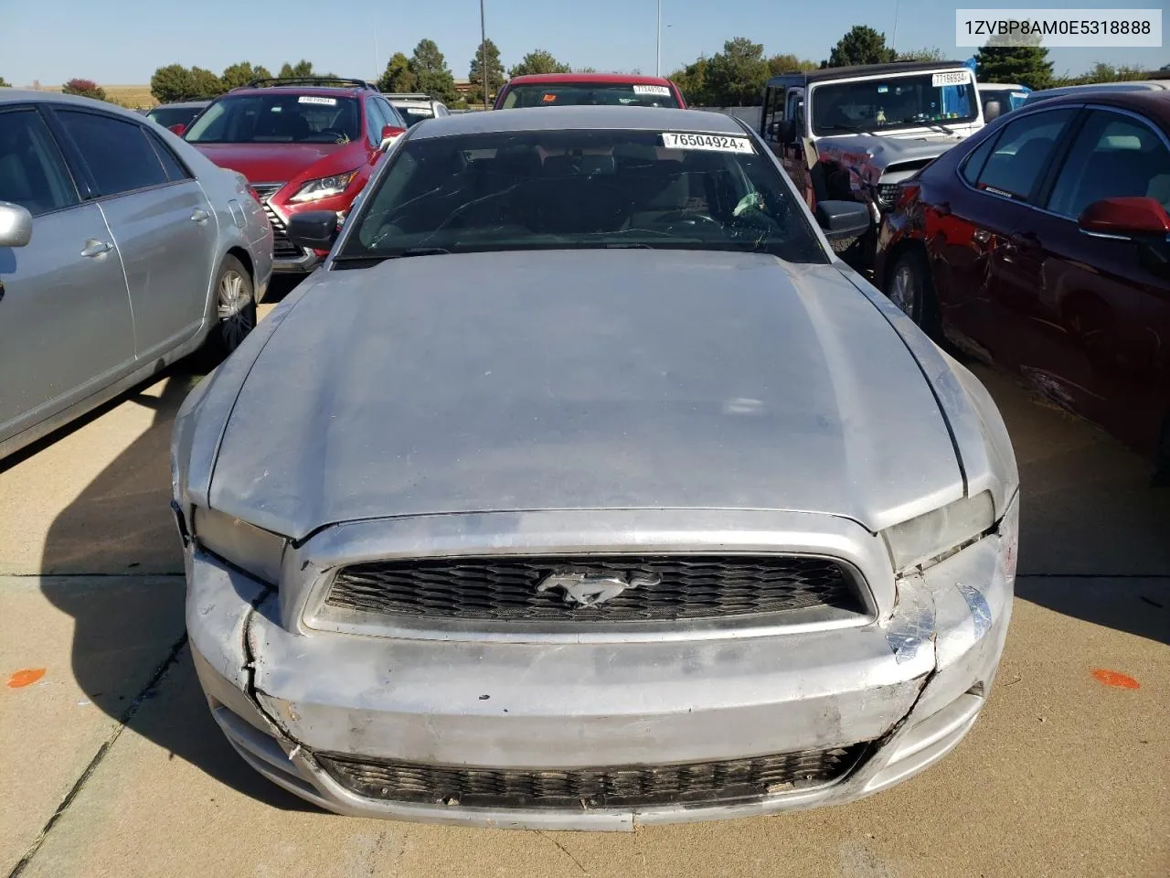 2014 Ford Mustang VIN: 1ZVBP8AM0E5318888 Lot: 76504924