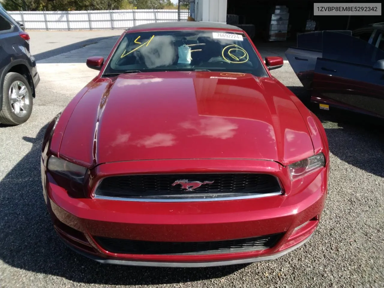 2014 Ford Mustang VIN: 1ZVBP8EM8E5292342 Lot: 76692224