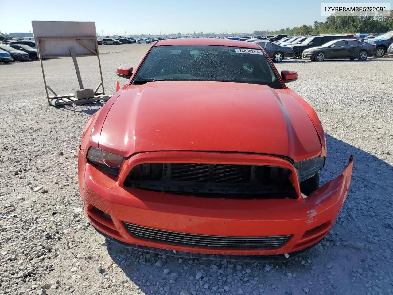 2014 Ford Mustang VIN: 1ZVBP8AM3E5222091 Lot: 76834864