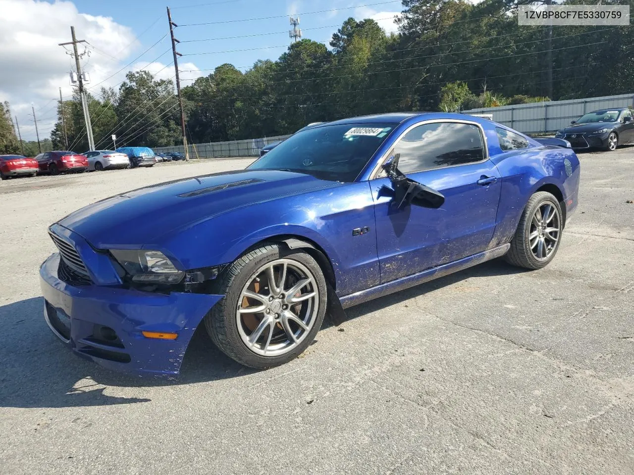 2014 Ford Mustang Gt VIN: 1ZVBP8CF7E5330759 Lot: 80029864