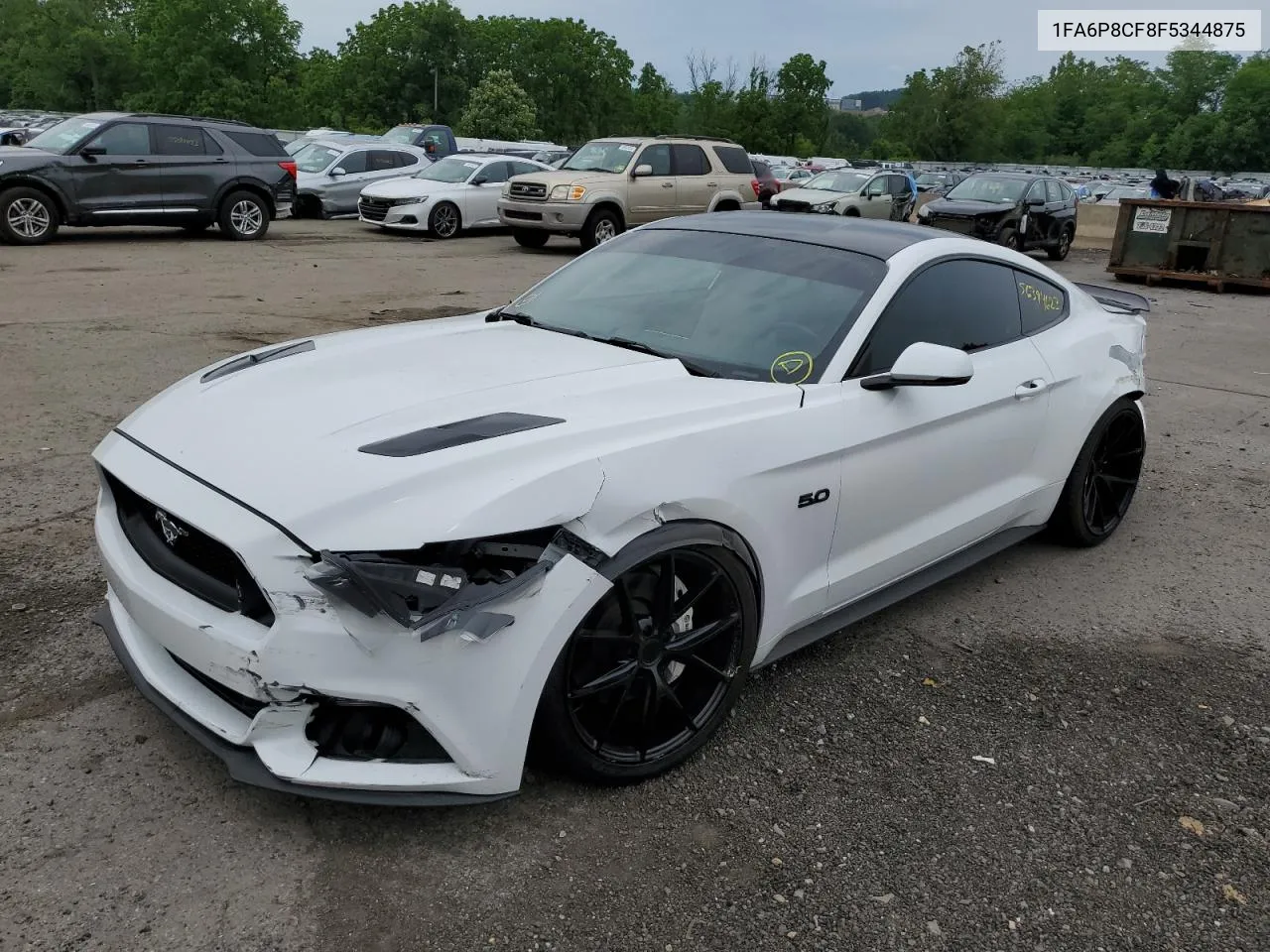 2015 Ford Mustang Gt VIN: 1FA6P8CF8F5344875 Lot: 56394623