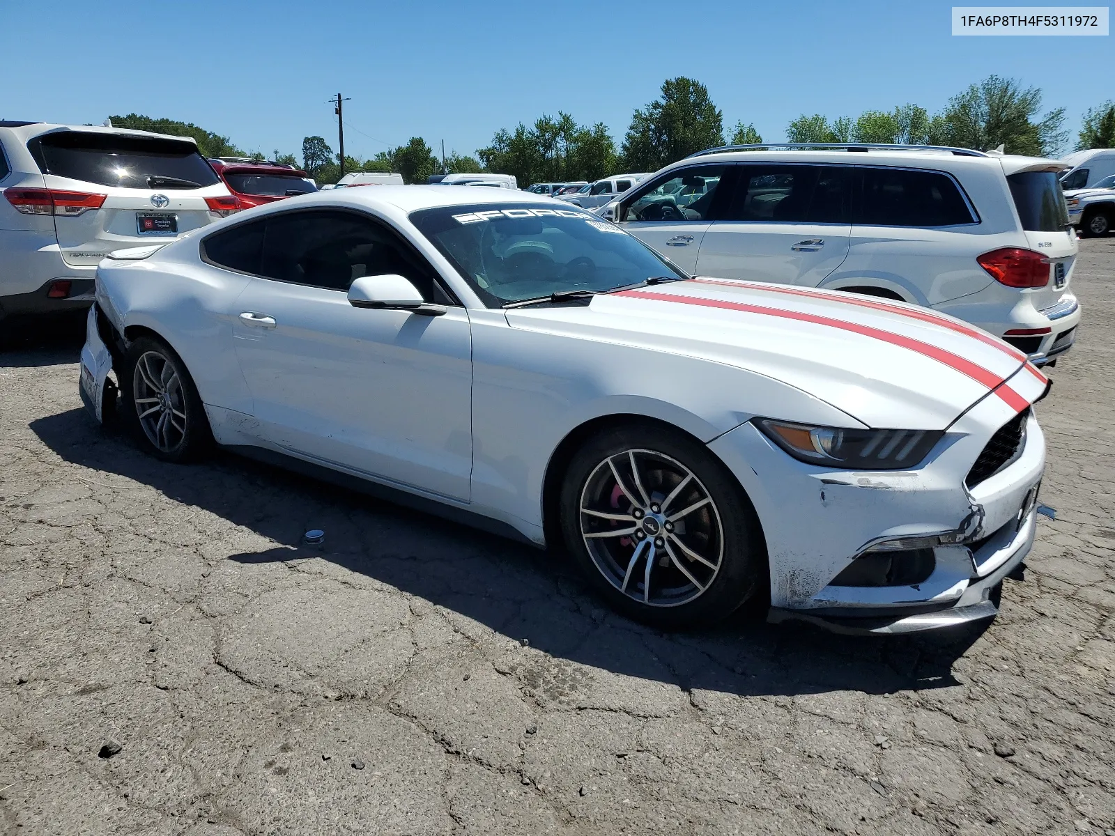 2015 Ford Mustang VIN: 1FA6P8TH4F5311972 Lot: 57858364