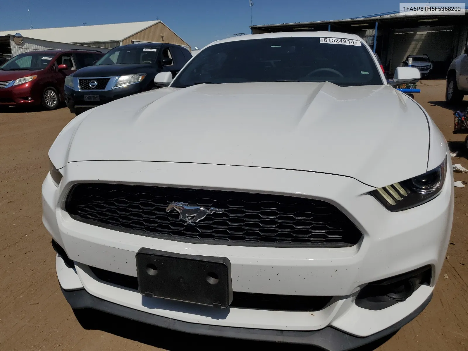 2015 Ford Mustang VIN: 1FA6P8TH5F5368200 Lot: 61524914