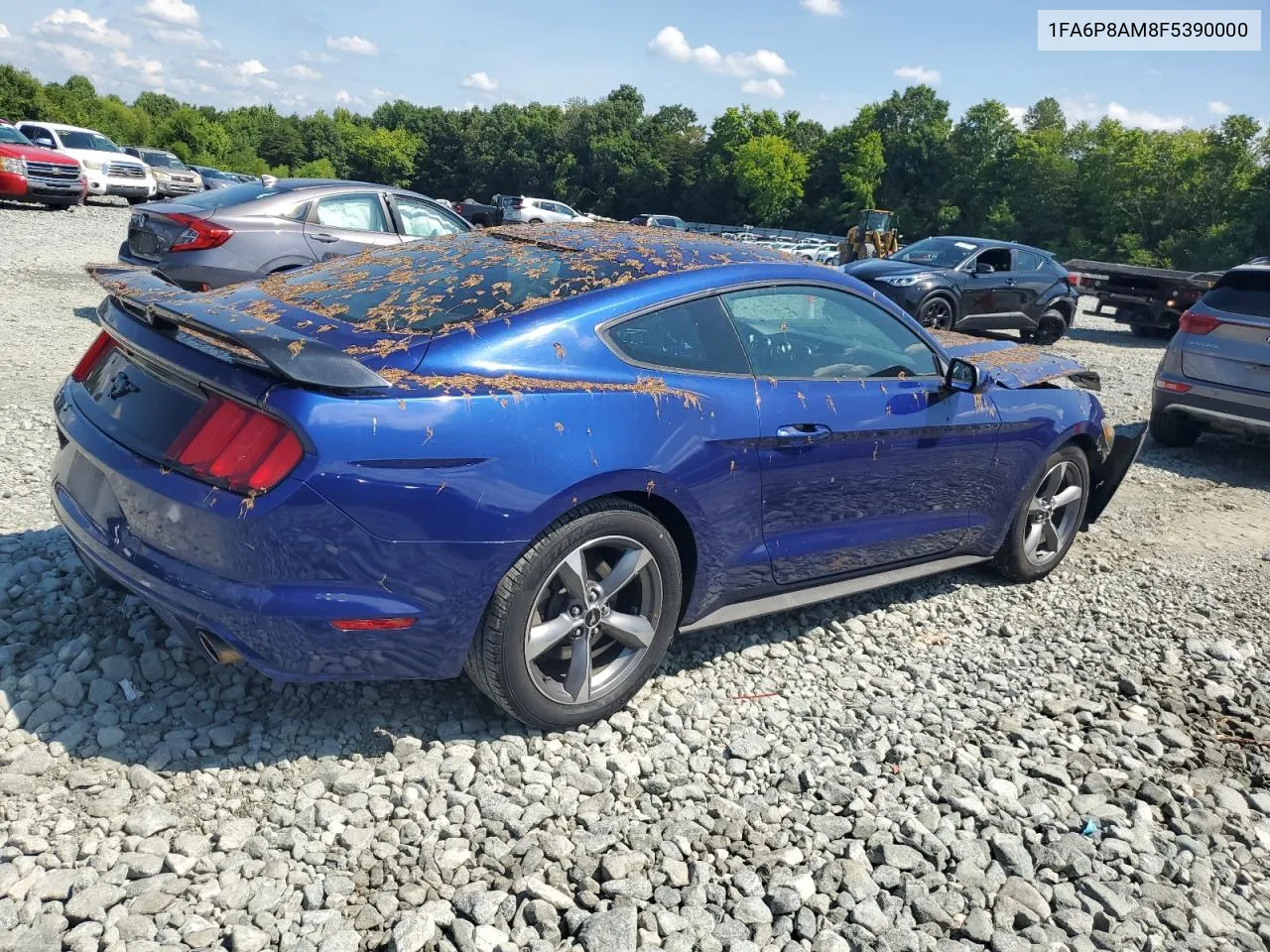 2015 Ford Mustang VIN: 1FA6P8AM8F5390000 Lot: 61642384