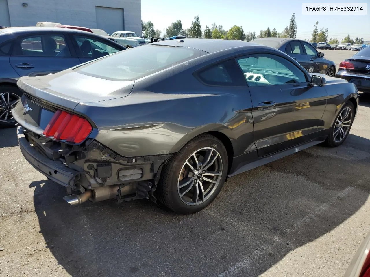 2015 Ford Mustang VIN: 1FA6P8TH7F5332914 Lot: 61768354