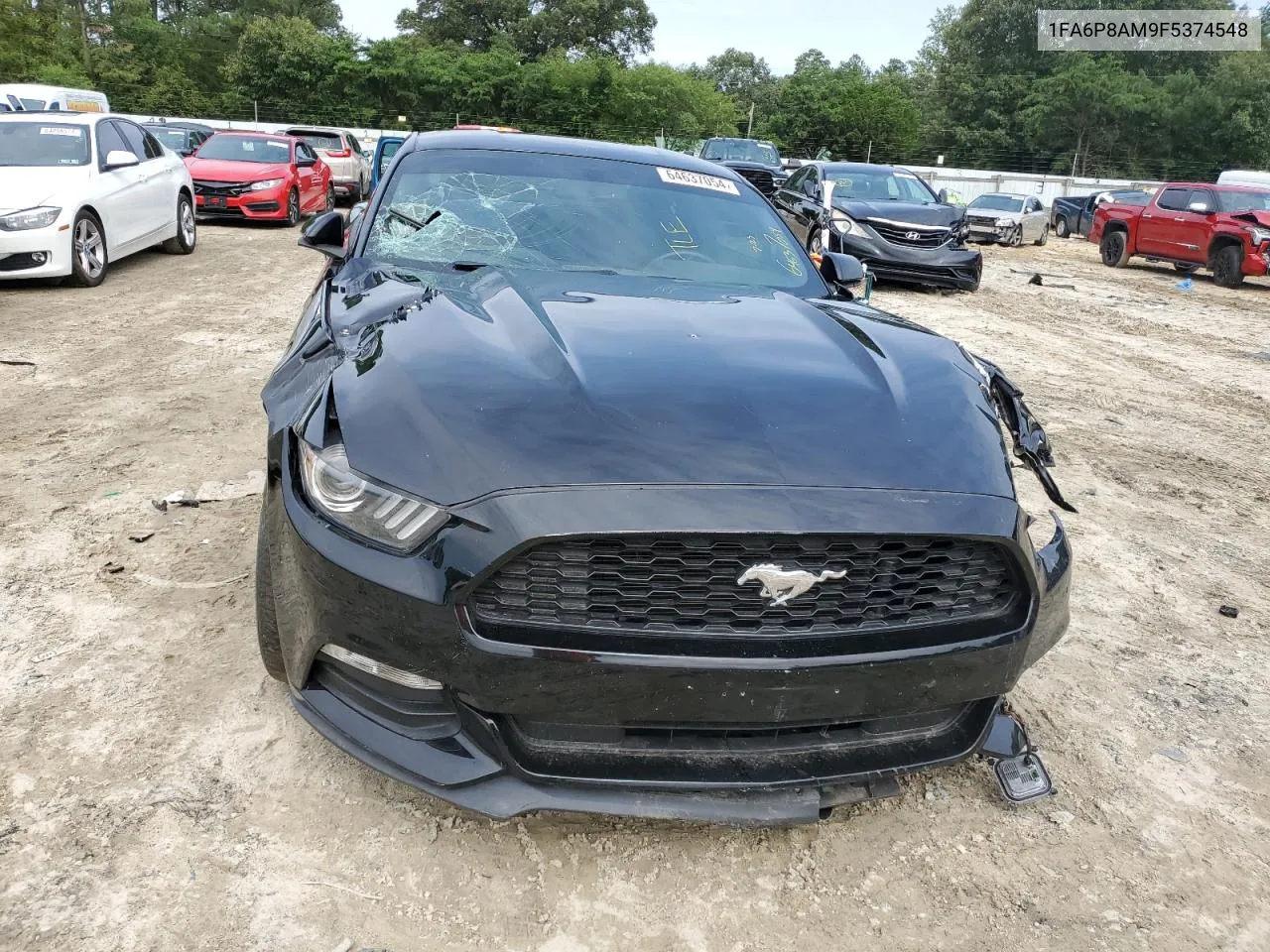 2015 Ford Mustang VIN: 1FA6P8AM9F5374548 Lot: 64637054