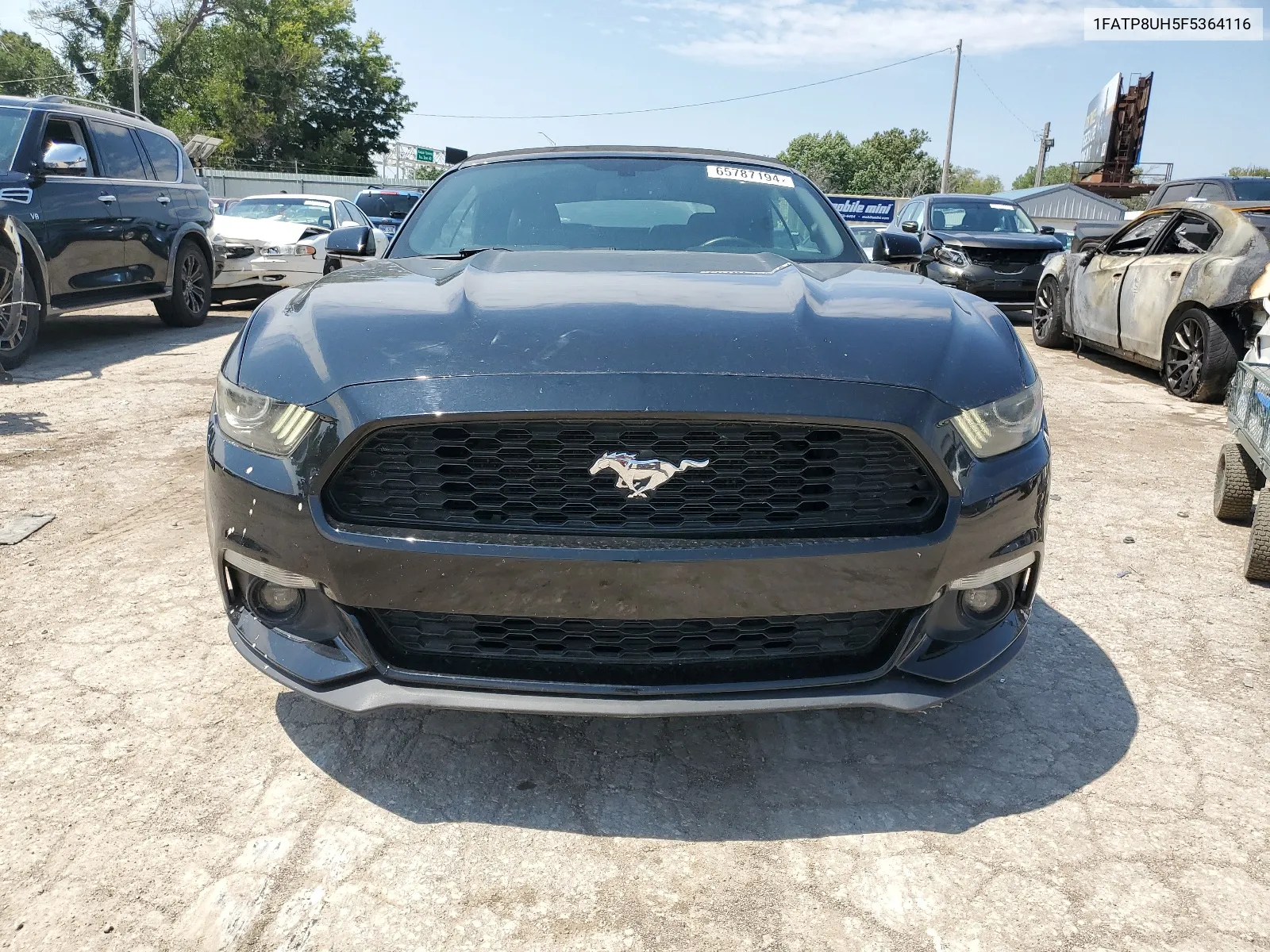 2015 Ford Mustang VIN: 1FATP8UH5F5364116 Lot: 65787194