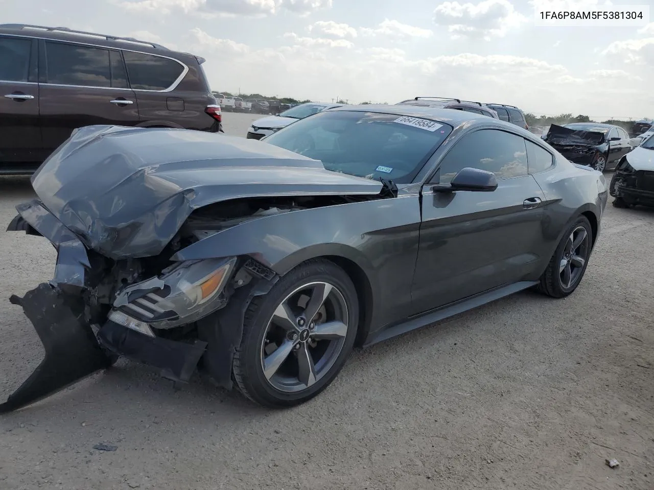 2015 Ford Mustang VIN: 1FA6P8AM5F5381304 Lot: 66419584