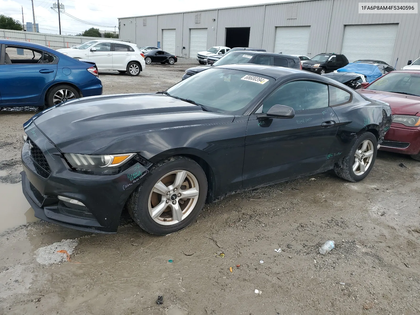 2015 Ford Mustang VIN: 1FA6P8AM4F5340596 Lot: 68600394