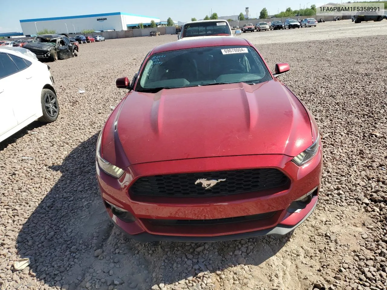 2015 Ford Mustang VIN: 1FA6P8AM1F5358991 Lot: 69078004