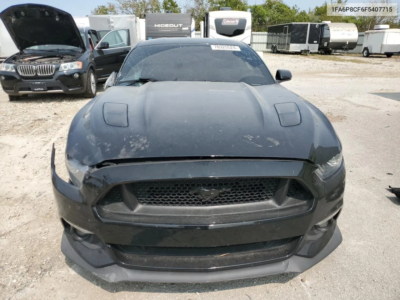 2015 Ford Mustang Gt VIN: 1FA6P8CF6F5407715 Lot: 70325524