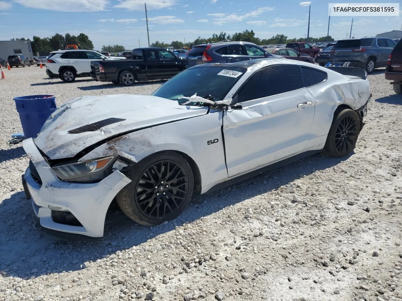 2015 Ford Mustang Gt VIN: 1FA6P8CF0F5381595 Lot: 70887344